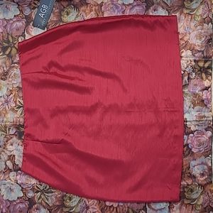 AGB Silky Red Mini Skirt | NWT | Size 16